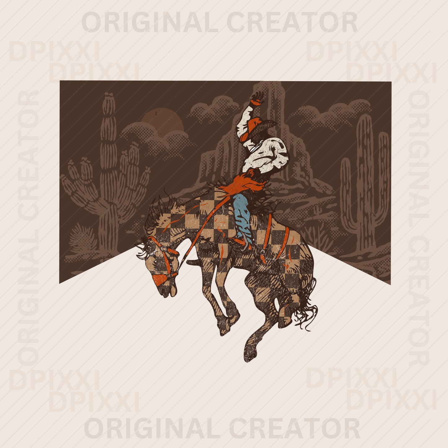 21 Bundle Checker Horse Cowboy