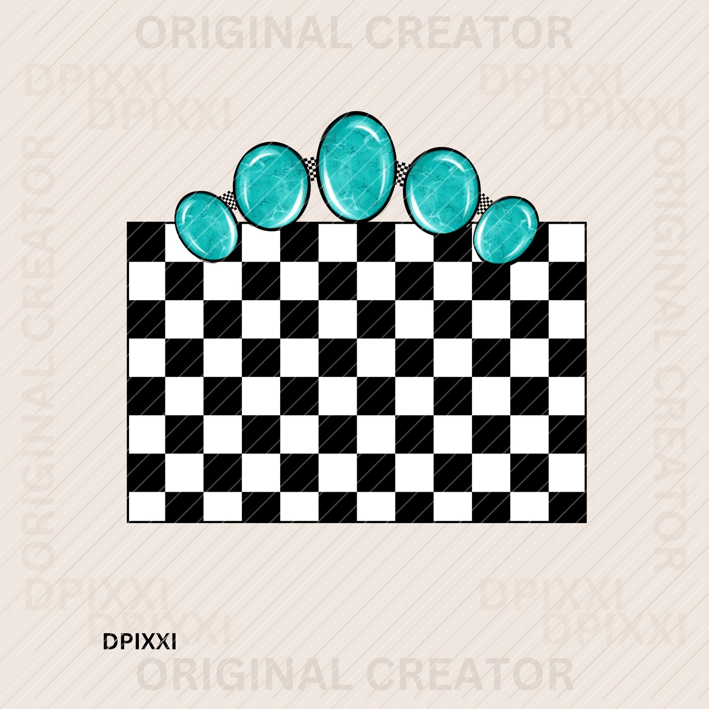 Turquoise Frame Digital Art Download #413
