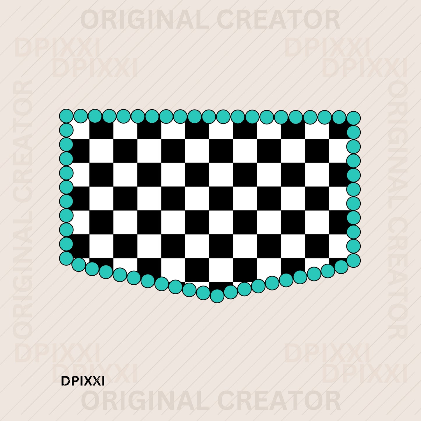Turquoise Frame Digital Art Download #448