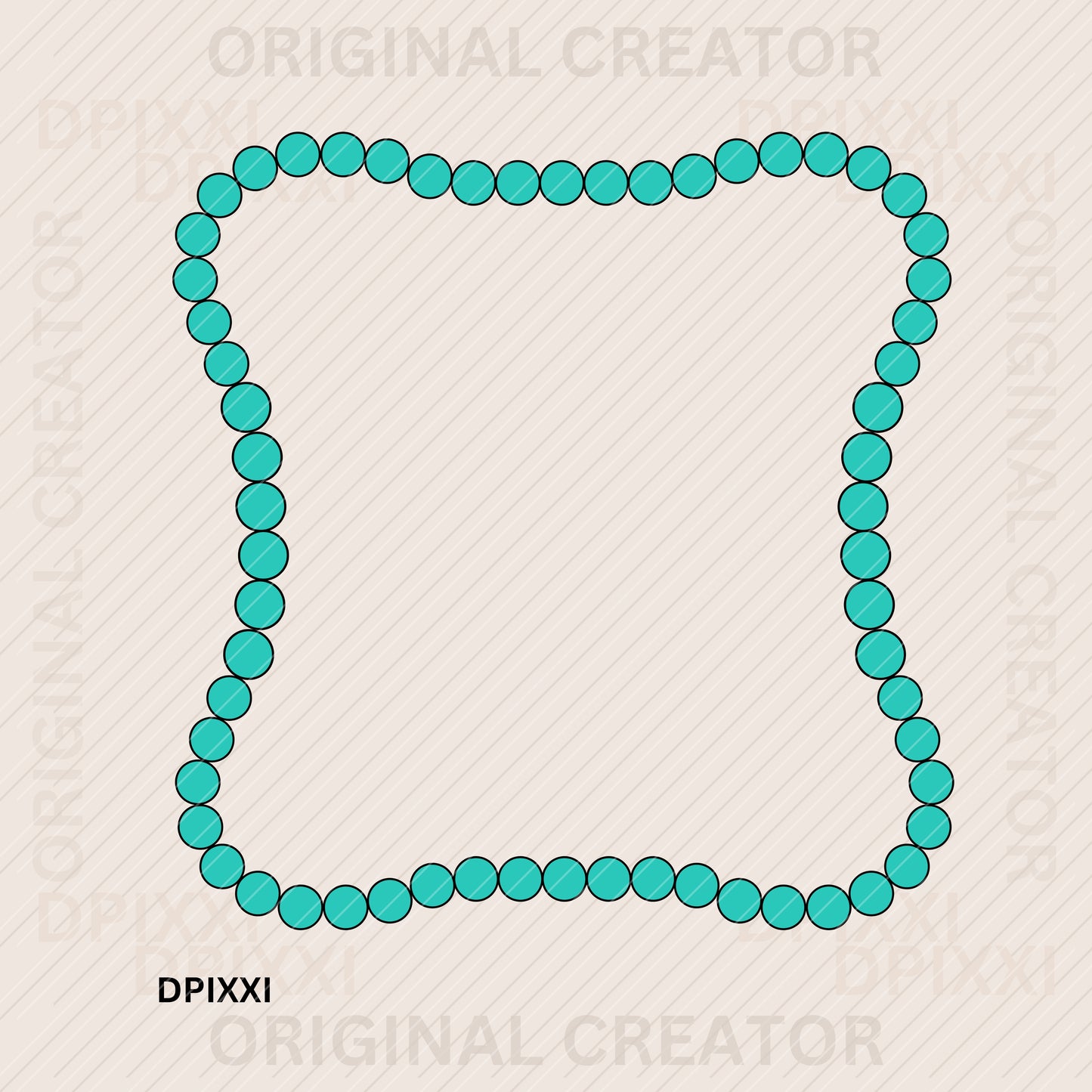 Turquoise Frame Digital Art Download #430