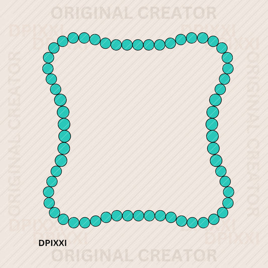 Turquoise Frame Digital Art Download #430