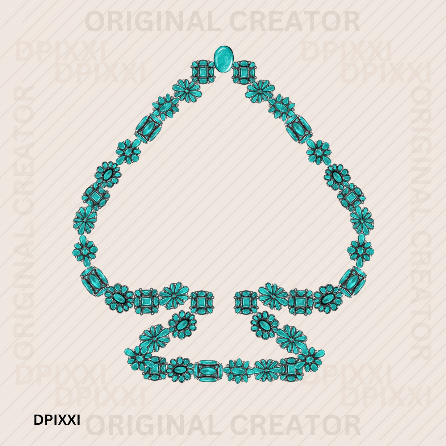 Turquoise Frame Digital Art Download #368