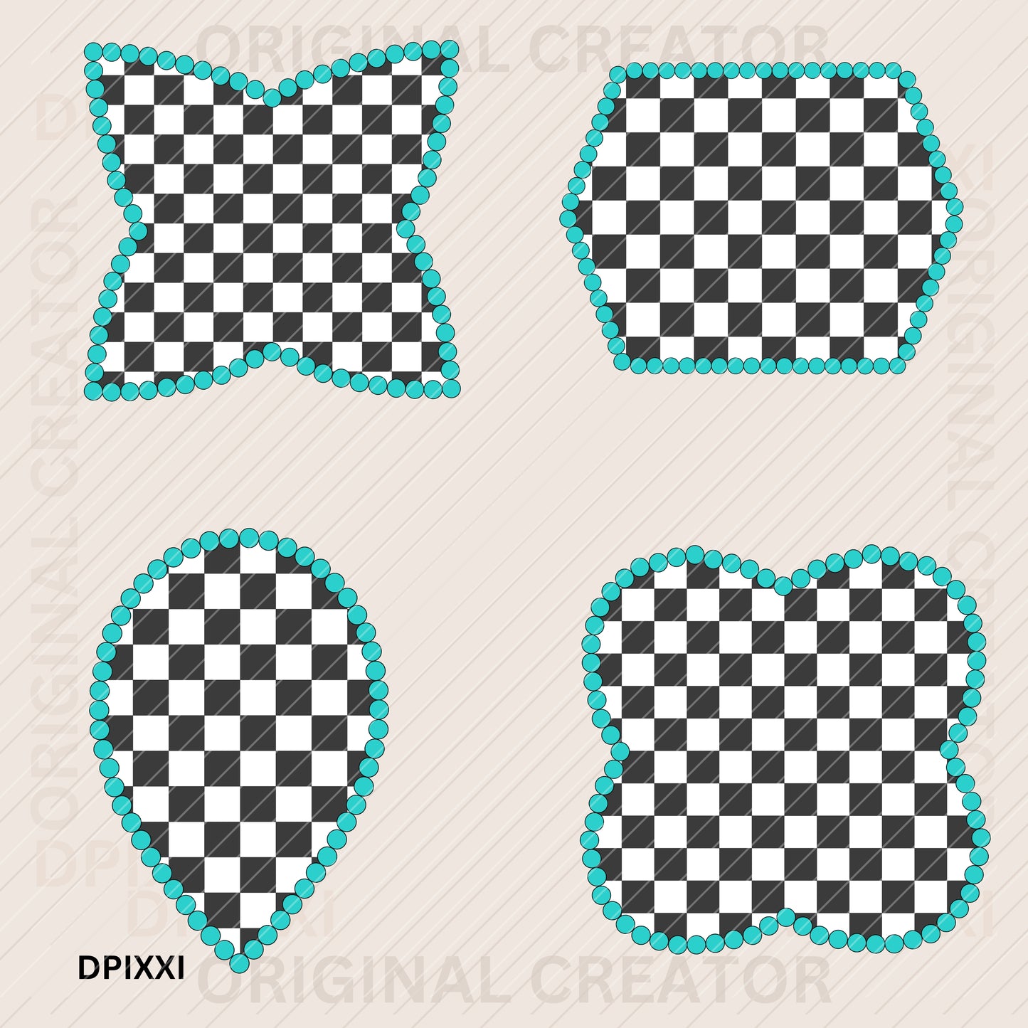 EDITABLE Turquoise Frame Bundle #402