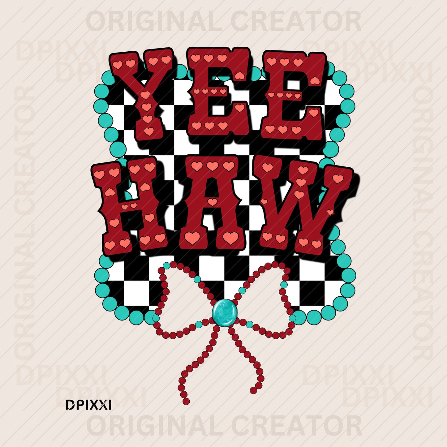 Yee Haw Bow Frame Digital Download Art #442