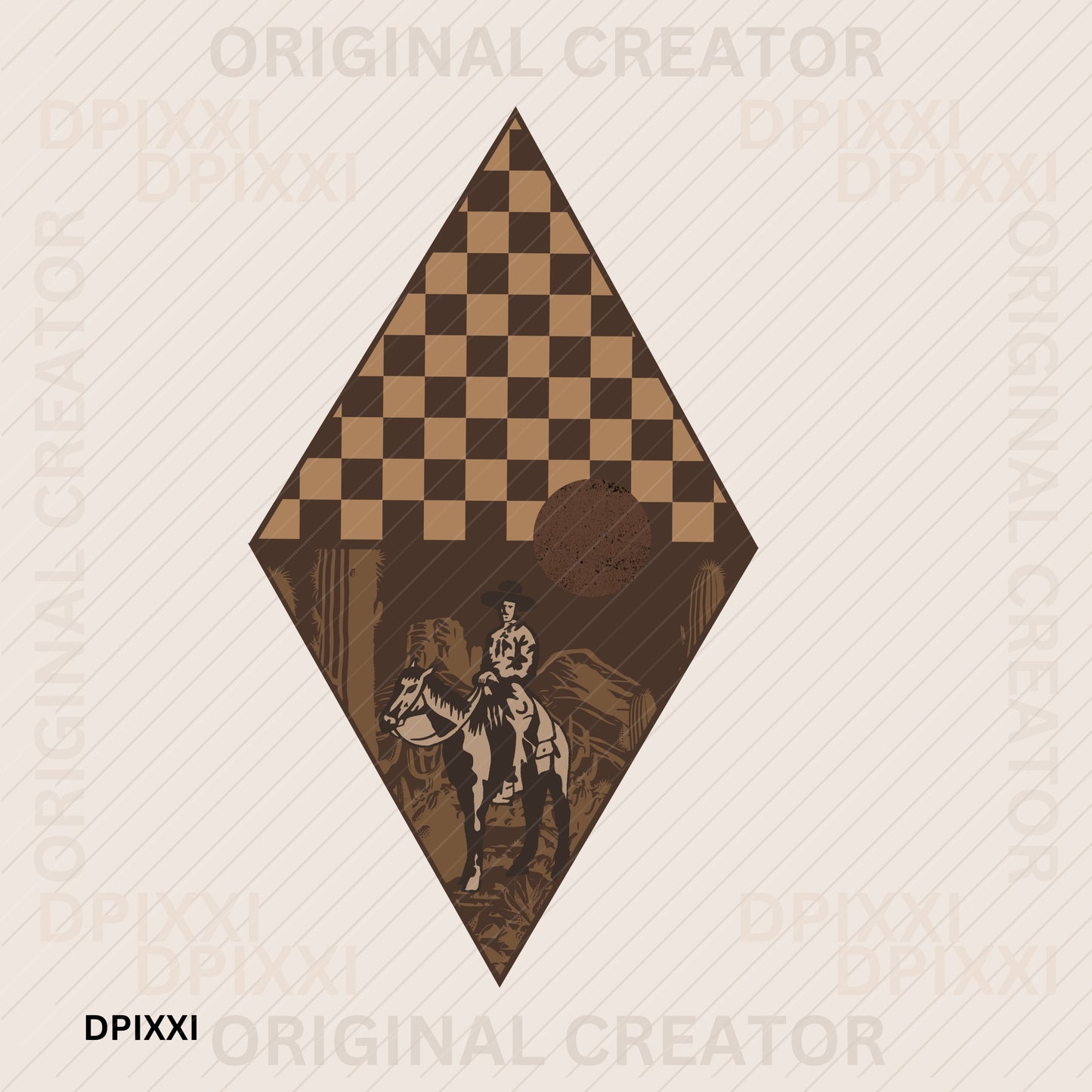 Desert Cowboy Digital Art #204