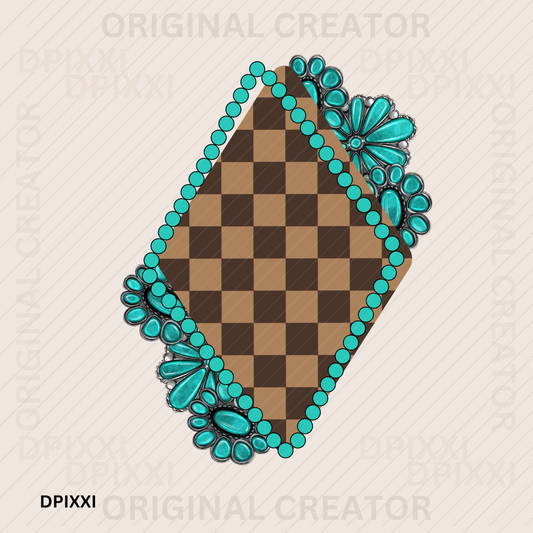 Checker Pattern DIY Printable Frame #99