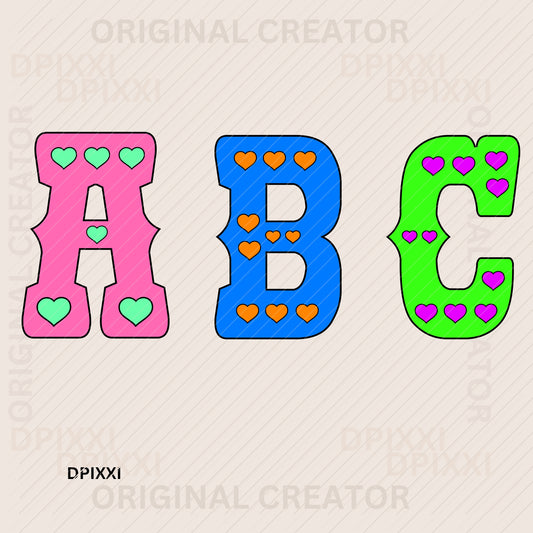 EDITABLE Bundle Alphabet Font and Numbers #439