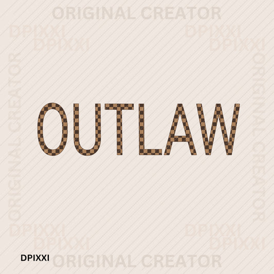 Checker “Outlaw” with a Barbed Wire Bow #27