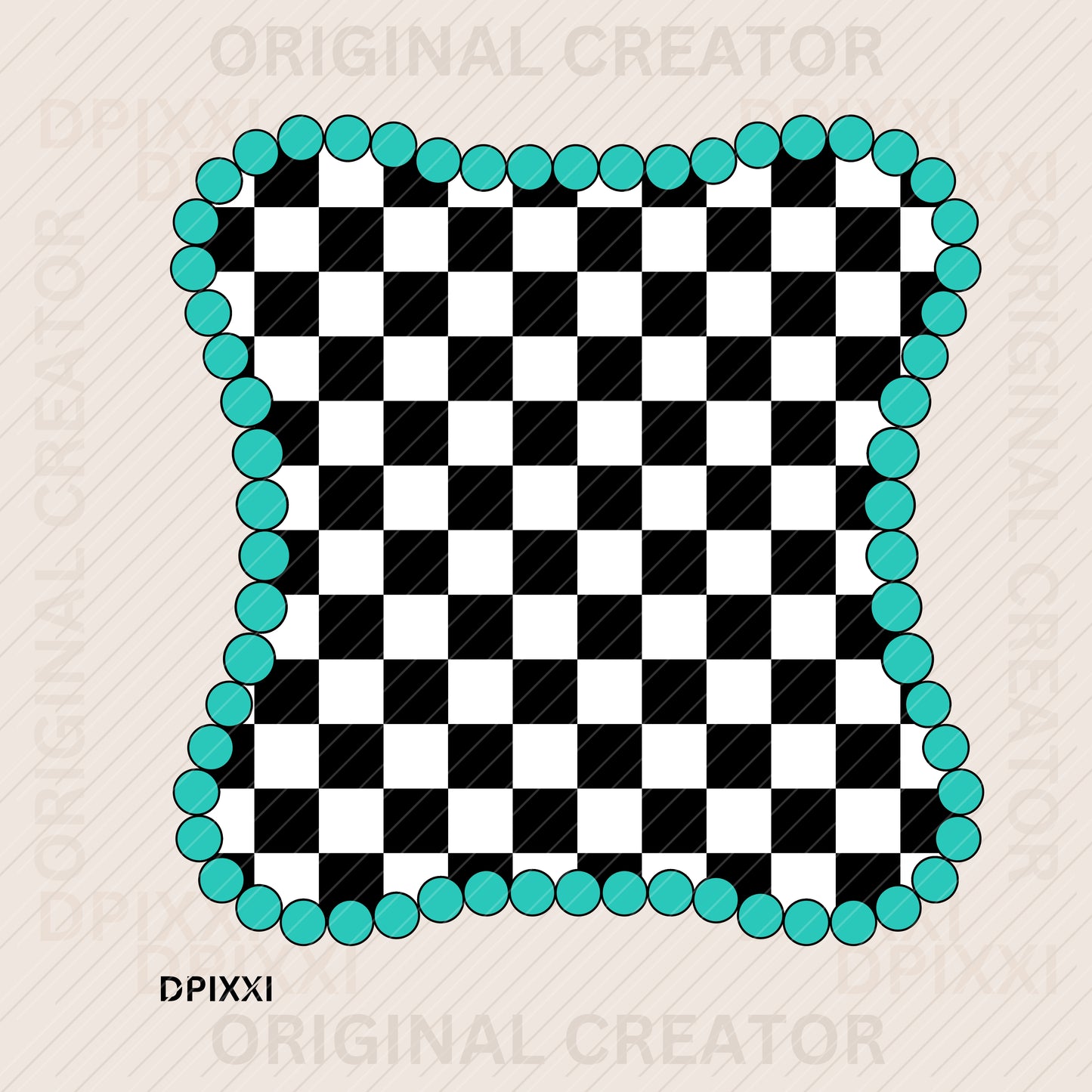 Turquoise Frame Digital Art Download #429