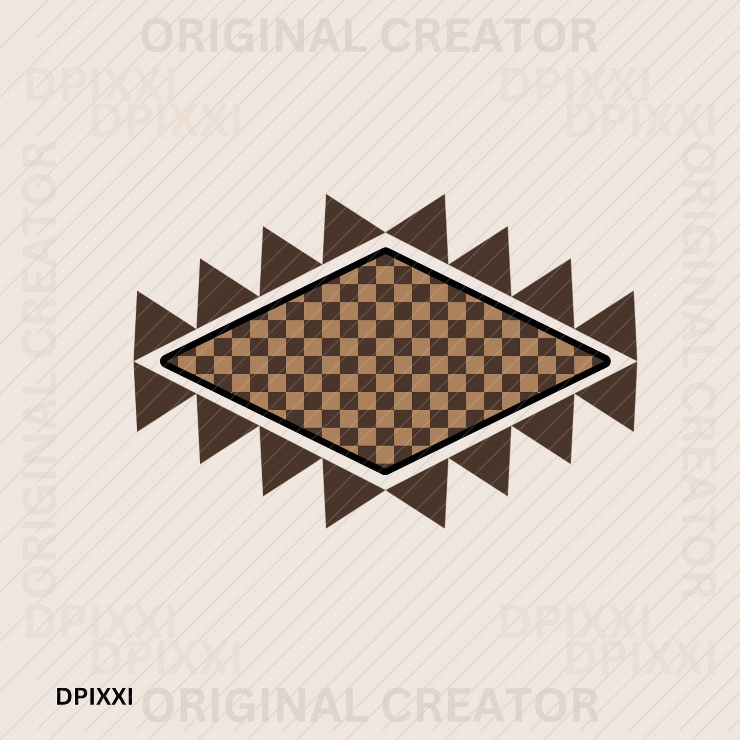 Checker Aztec Digital Download #341