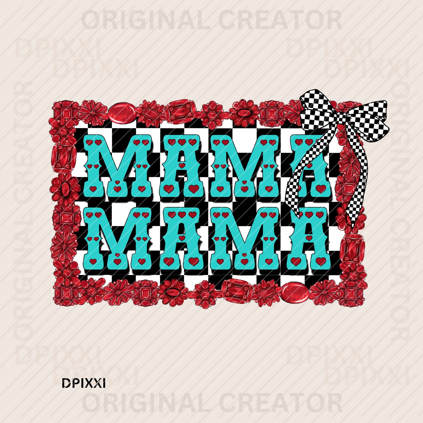Turquoise Frame Digital Art Download #449