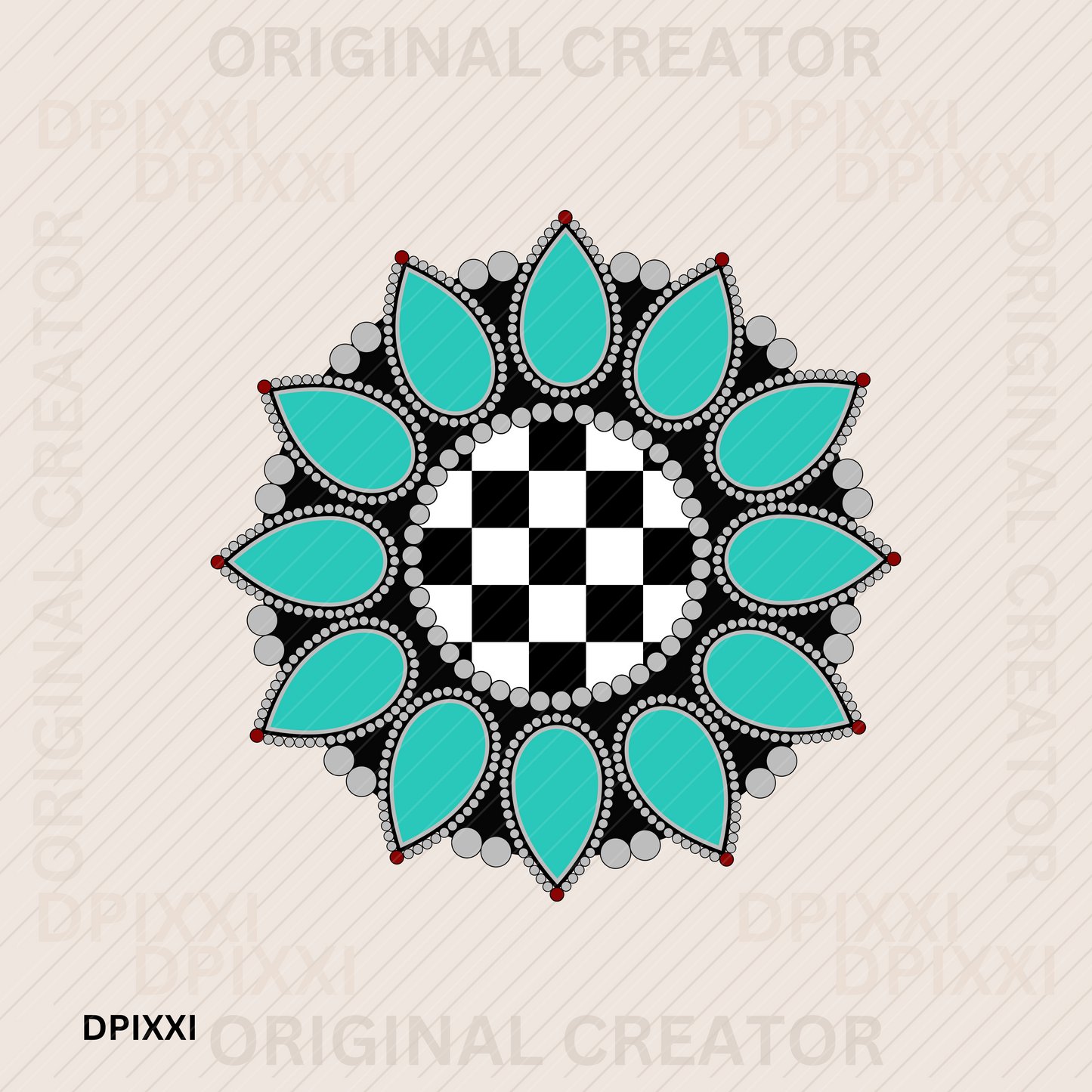 Turquoise Gemstone Digital Art Download #335