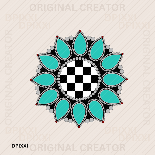 Turquoise Gemstone Digital Art Download #335