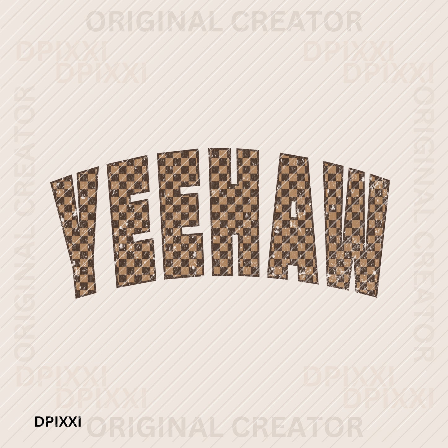 Checker Yeehaw Yee Haw Phrase #303