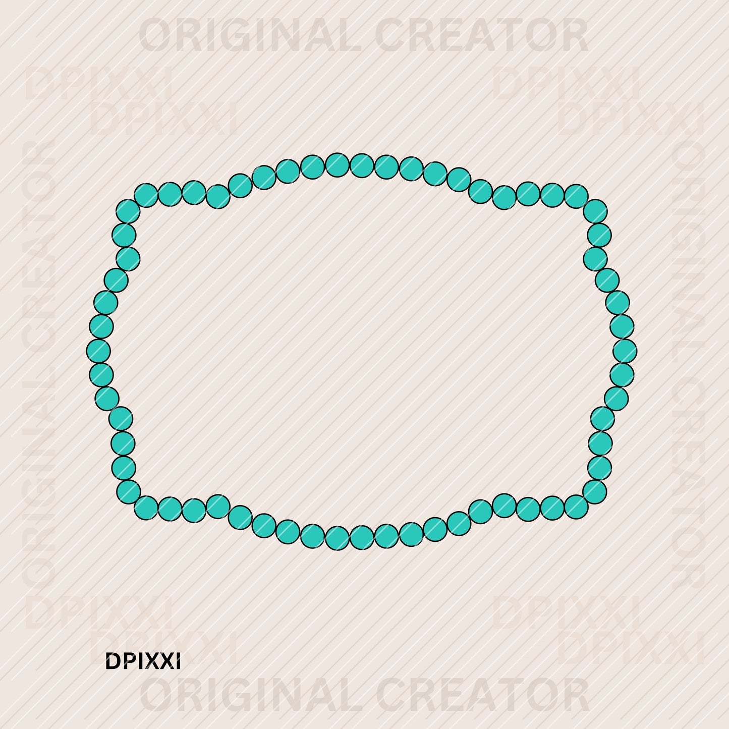 EDITABLE Turquoise Frame Digital Download #365