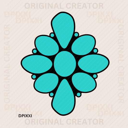 Turquoise Gemstone Digital Download #339