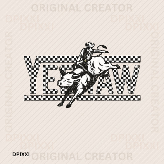 Yeehaw Western Cowboy Digital Art #88