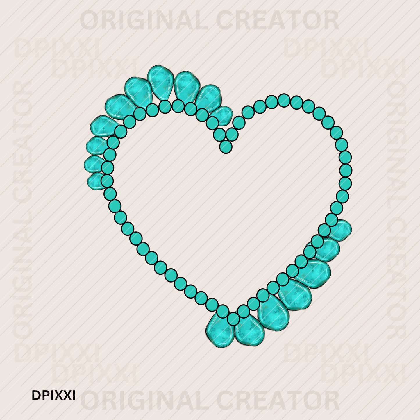 Turquoise Frame Digital Art Download #392