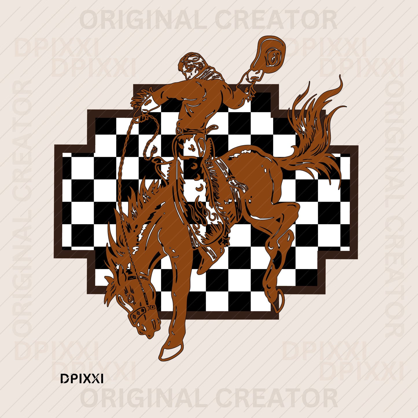 Aztec Cowboy Digital Art Download #571