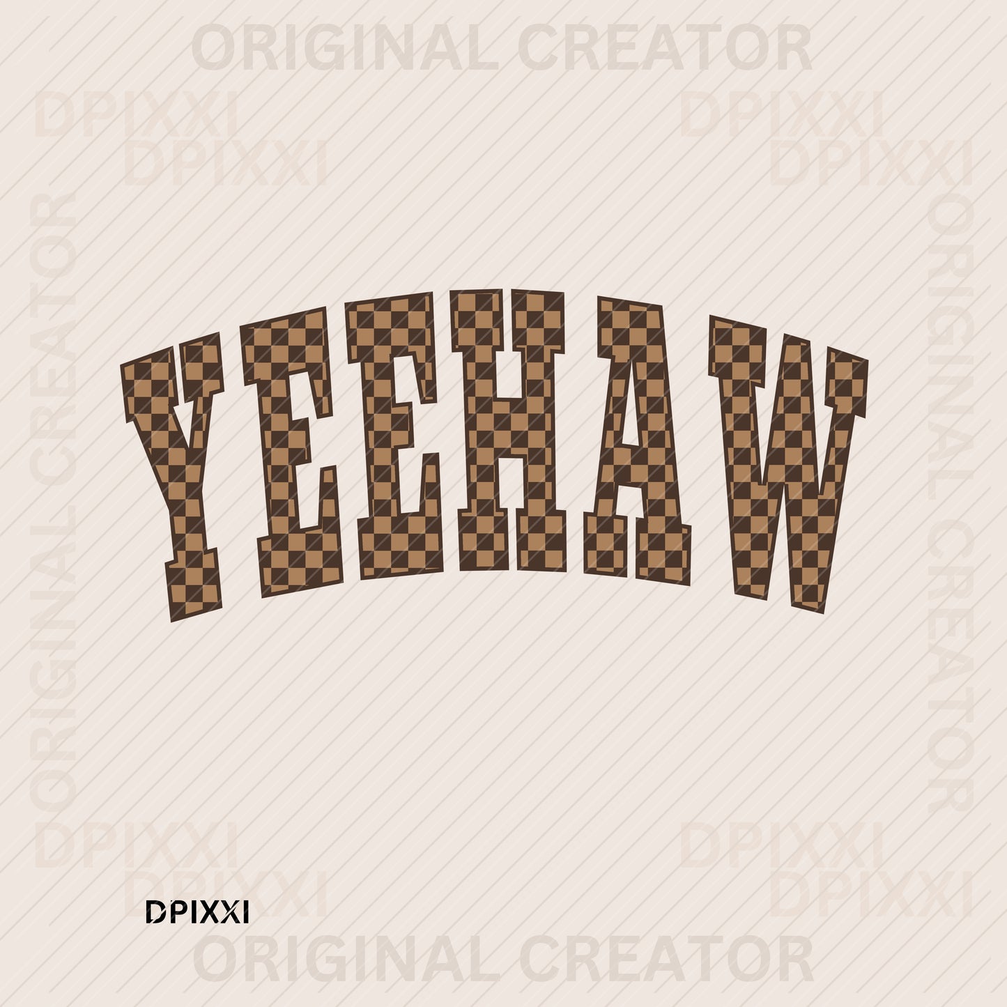 Checker Yeehaw Yee Haw Phrase #303