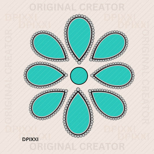 Turquoise Gemstone Digital Download #338