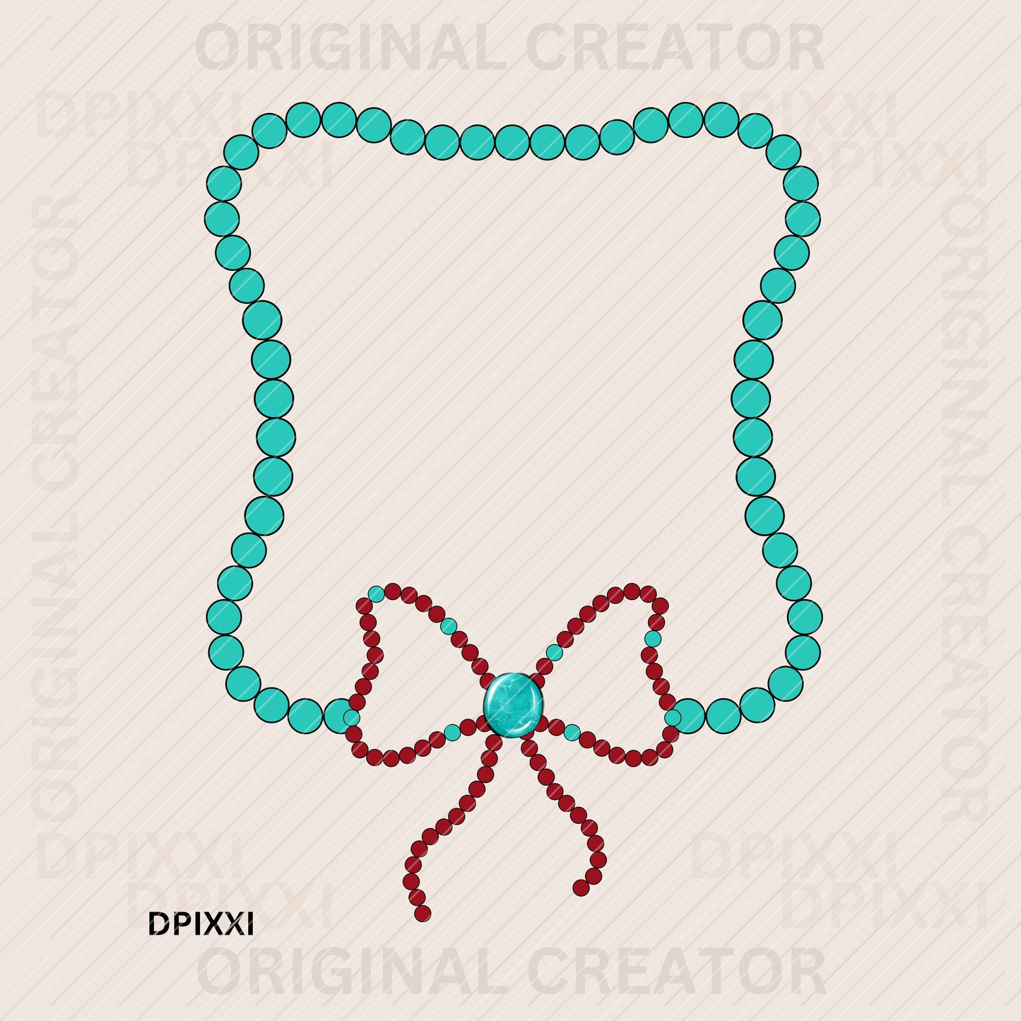 Turquoise Frame Digital Art Download #428