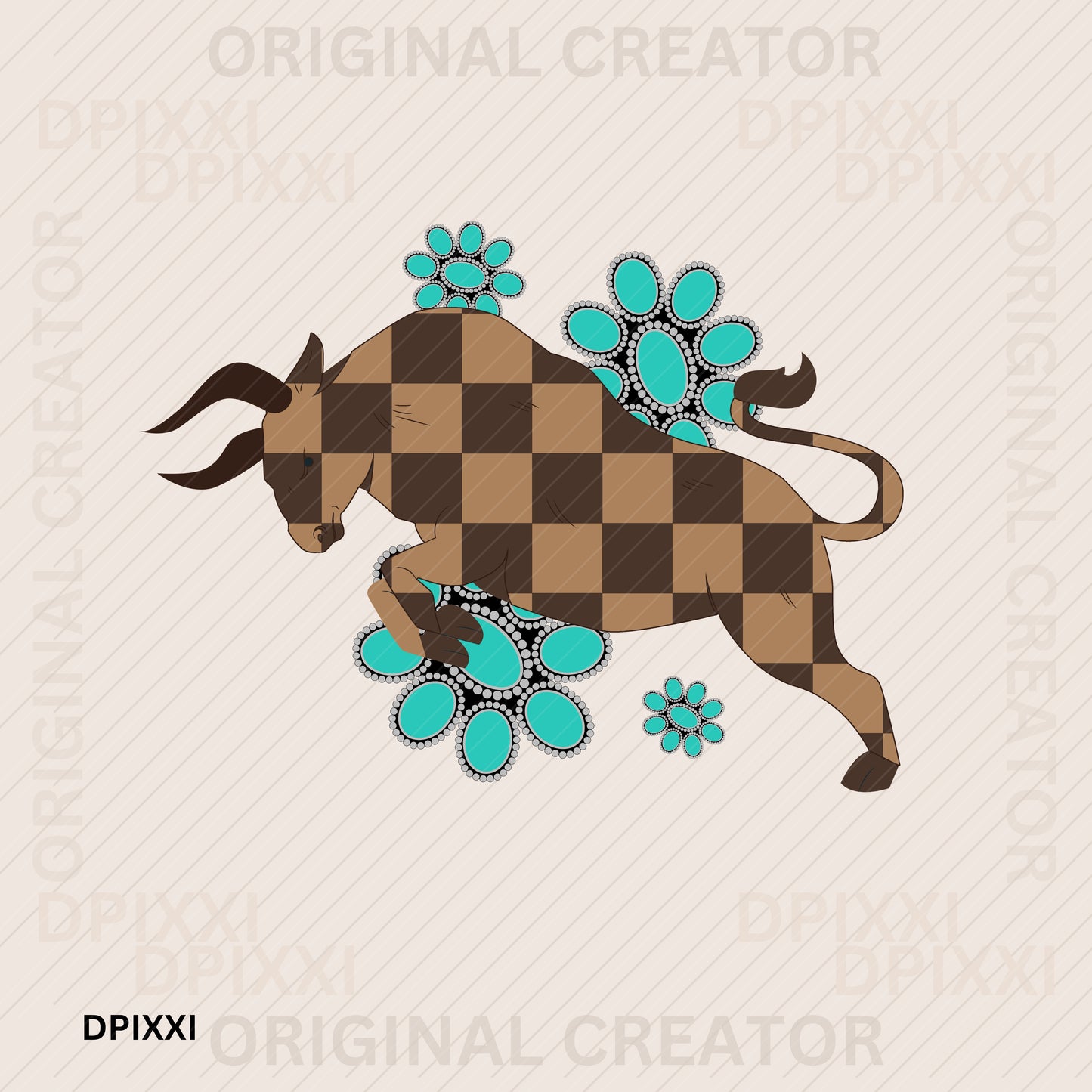 Turquoise Bull #6