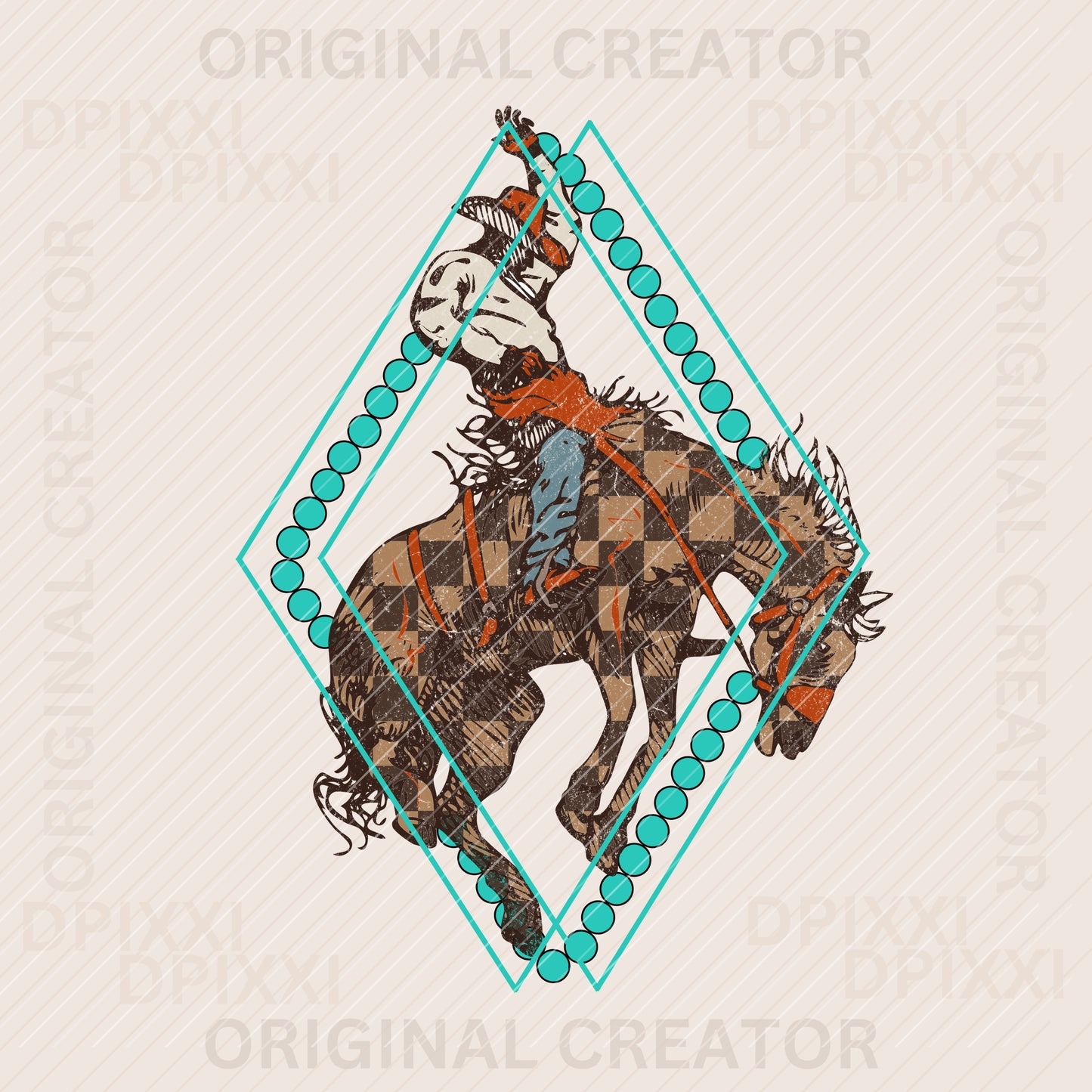21 Bundle Checker Horse Cowboy