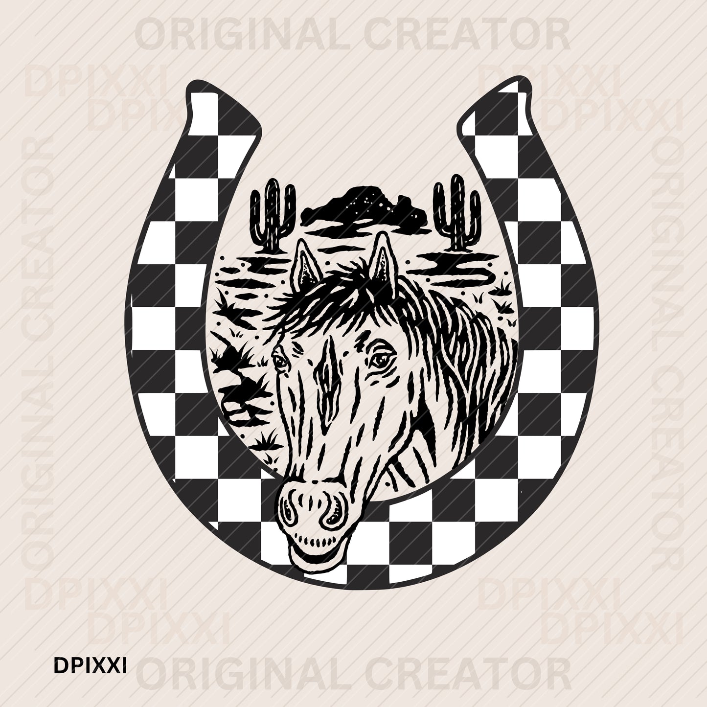 Desert Horse Horseshoe #5