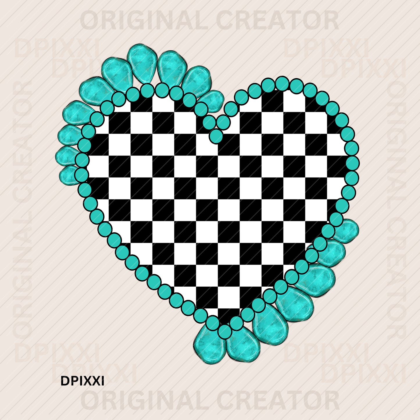 Turquoise Frame Digital Art Download #391