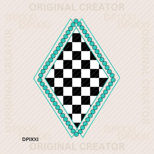 Turquoise Frame Digital Art Download #419