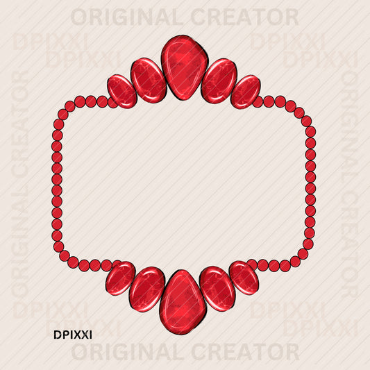 Turquoise Frame Digital Art #361