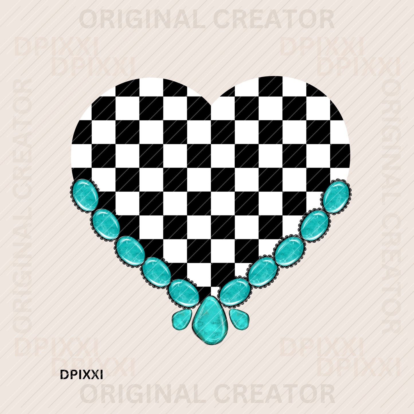 Turquoise Frame Digital Art Download #415