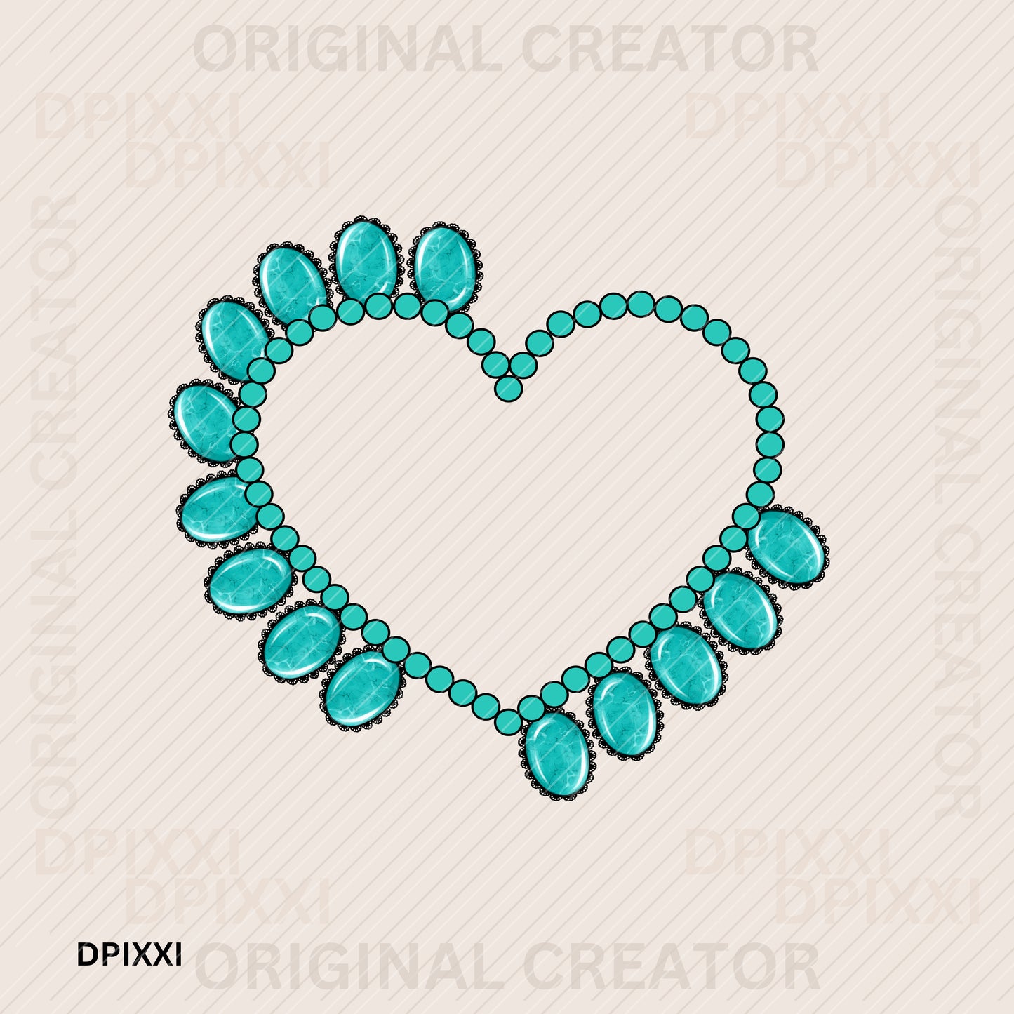 Turquoise Frame Digital Art Download #387