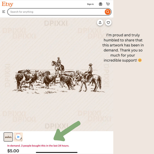 Cowboy Friends Watching Cows #299