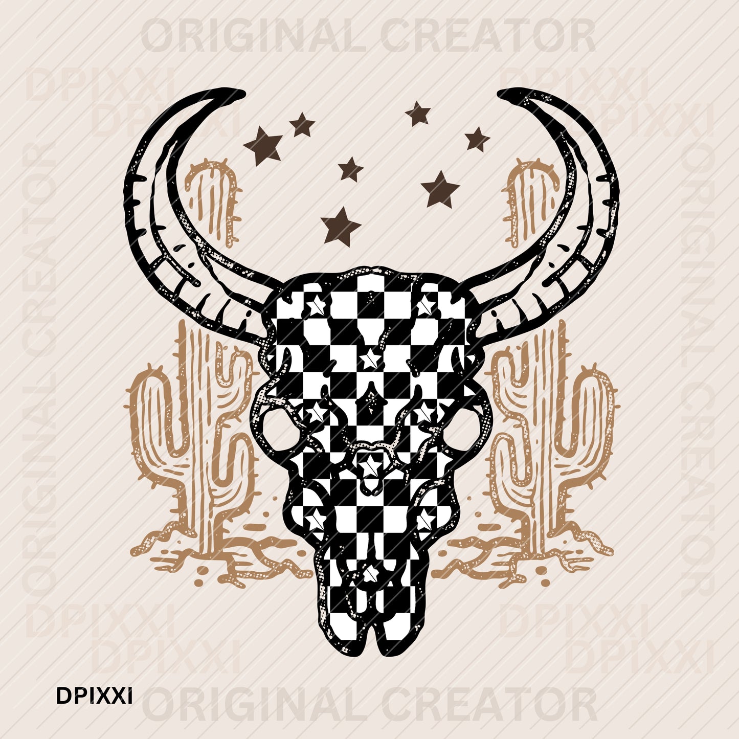 Bull Skull Western Digital Download #70