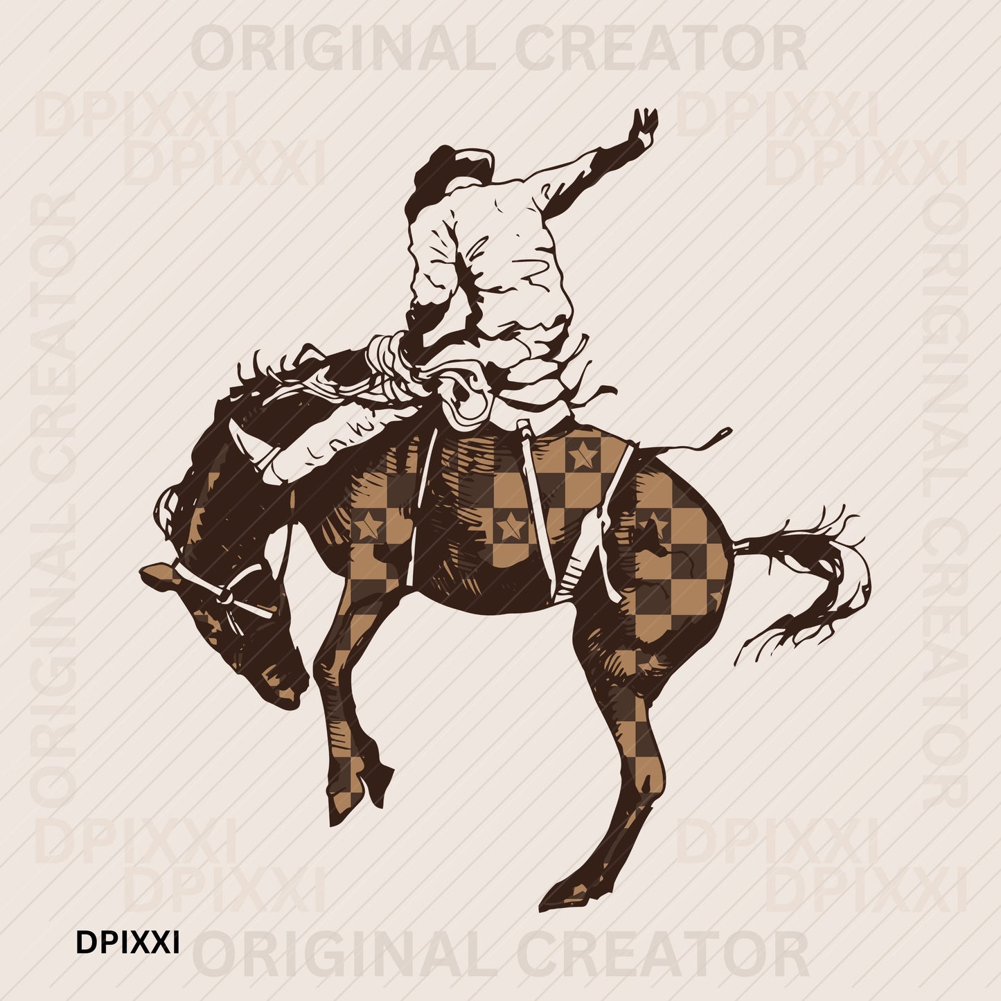 Jumping Cowboy Assets Element