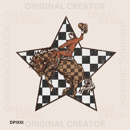 Star Western Cowboy Digital Art #174