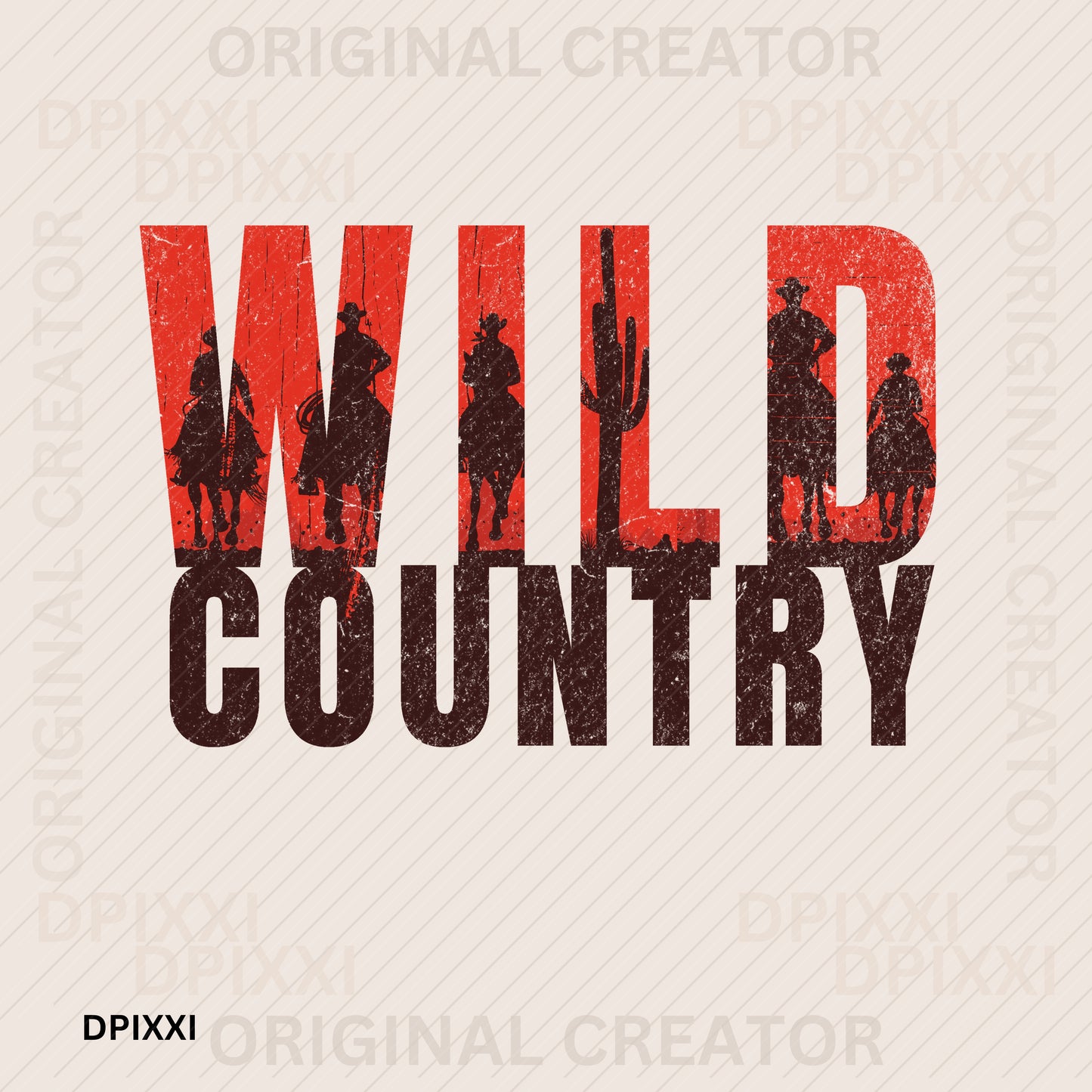 Cowboys Ride Through “Wild Country” Word Art #22