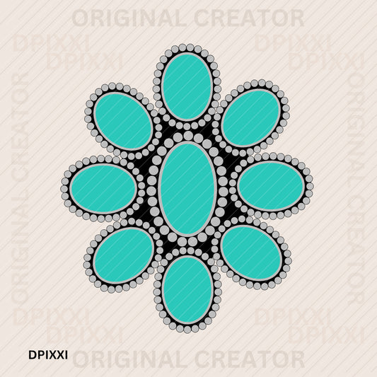 Turquoise Gemstone Digital Download #333