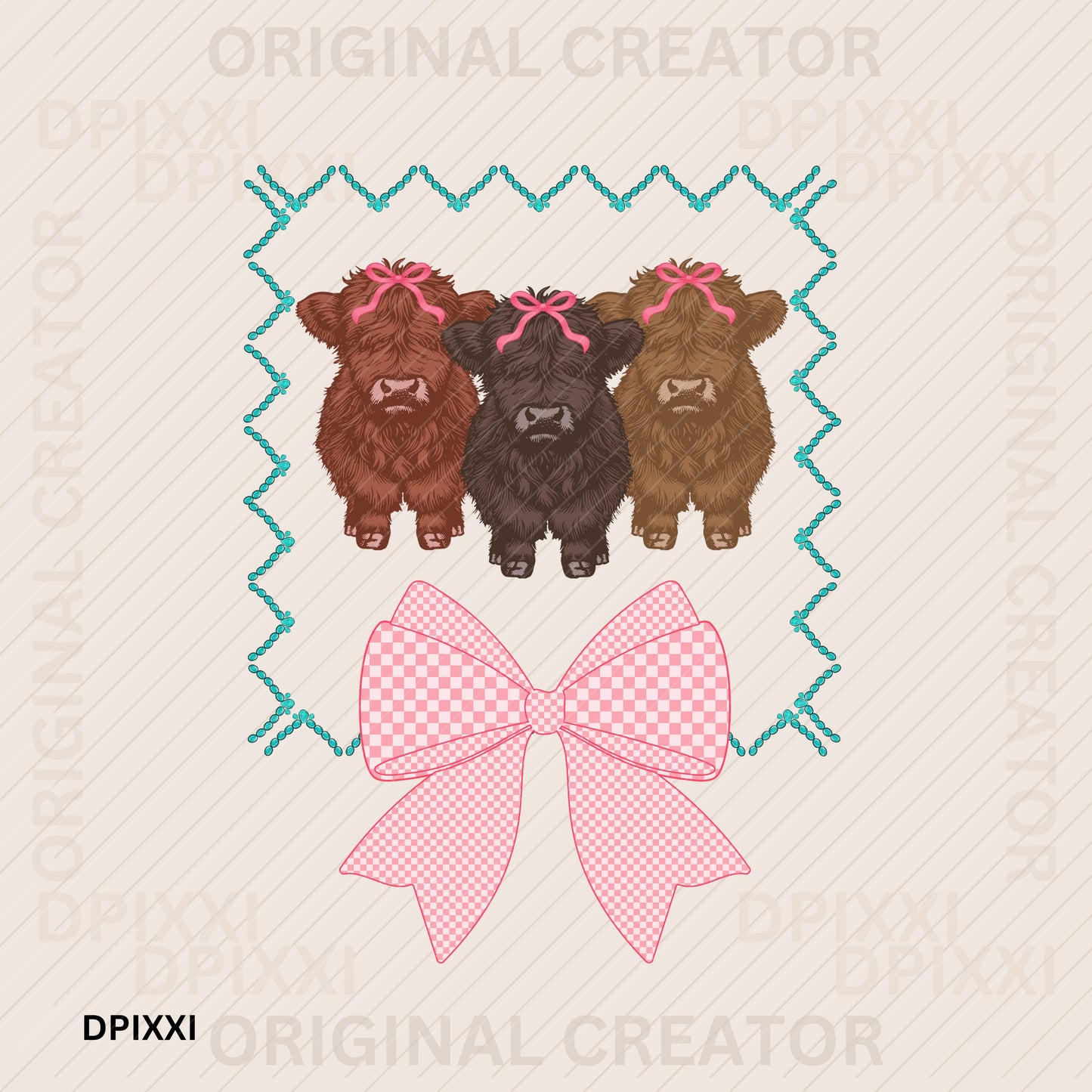 Wild Baby Cows Country Wall Art #85