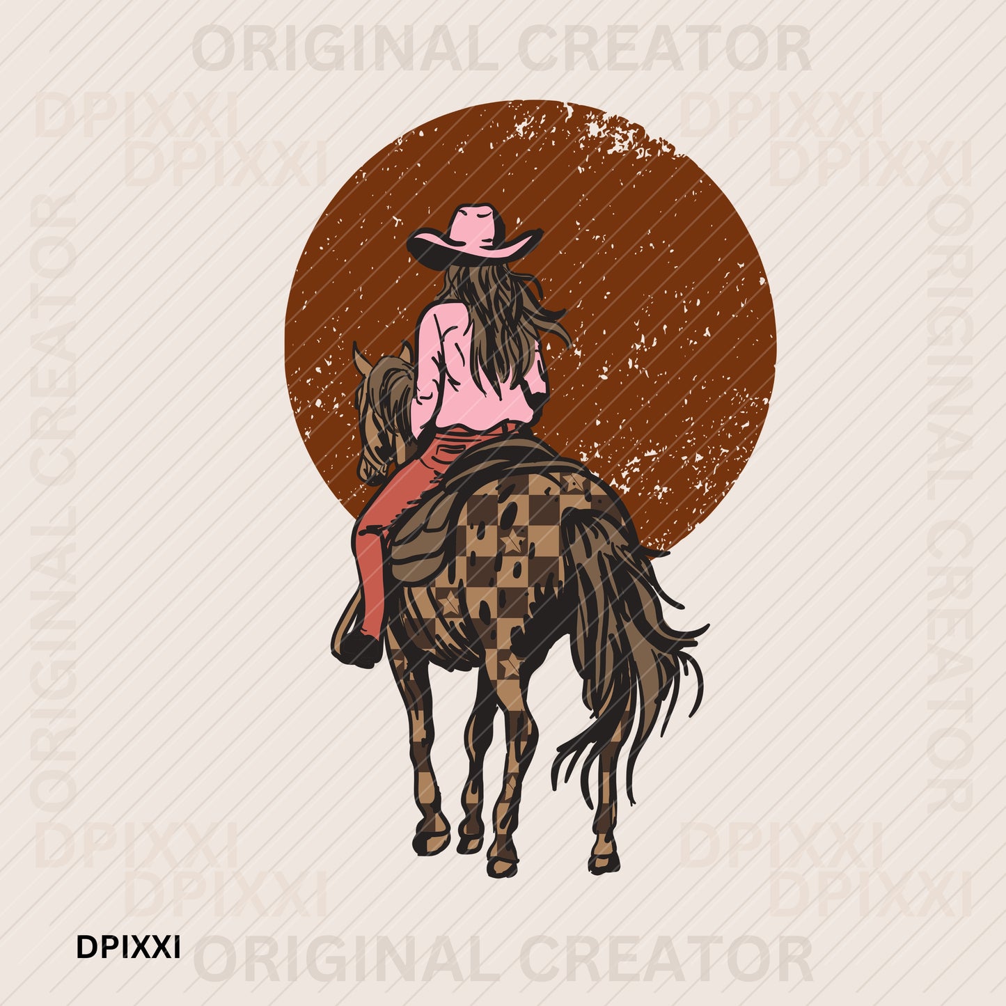 Cowgirl on Horseback Poster #63