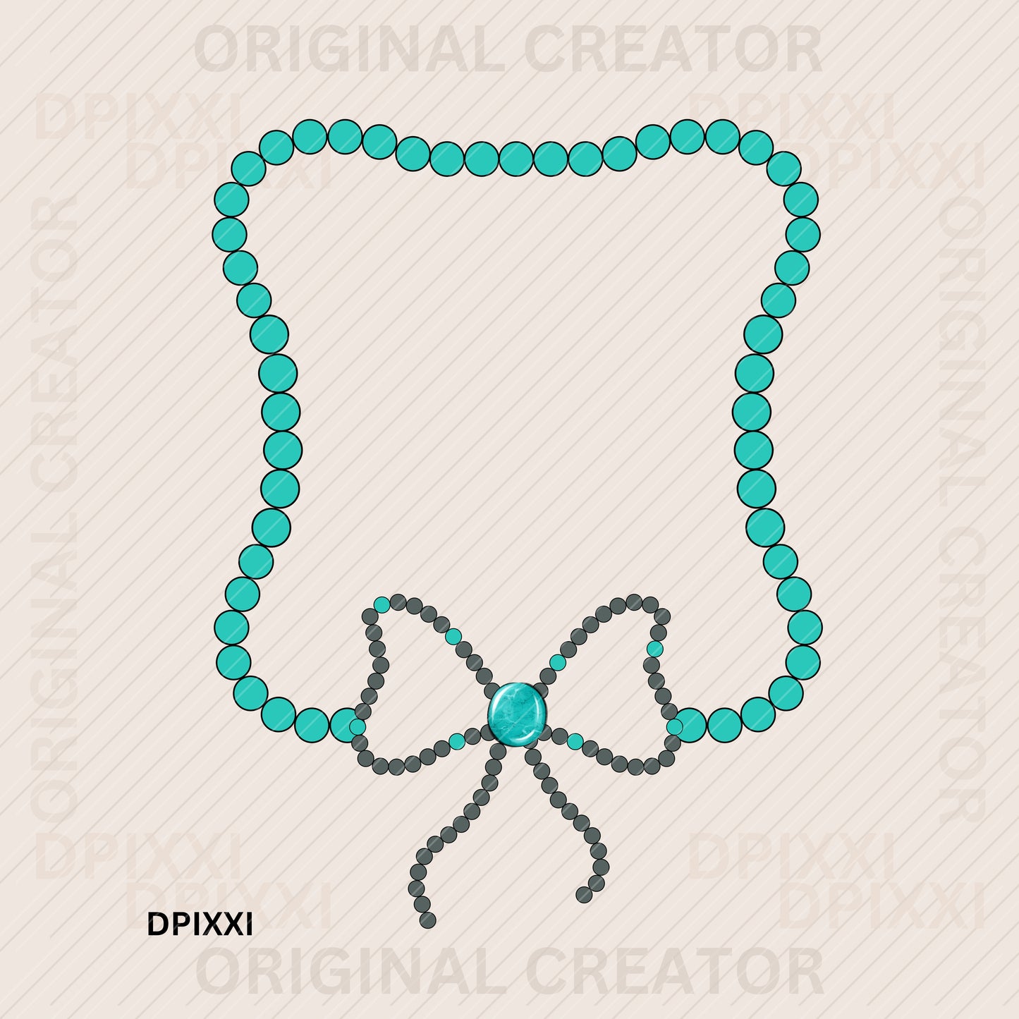 Turquoise Frame Digital Art Download #428
