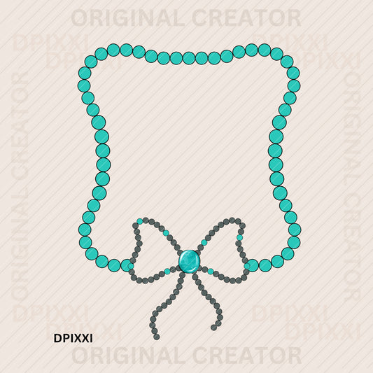 Turquoise Frame Digital Art Download #428