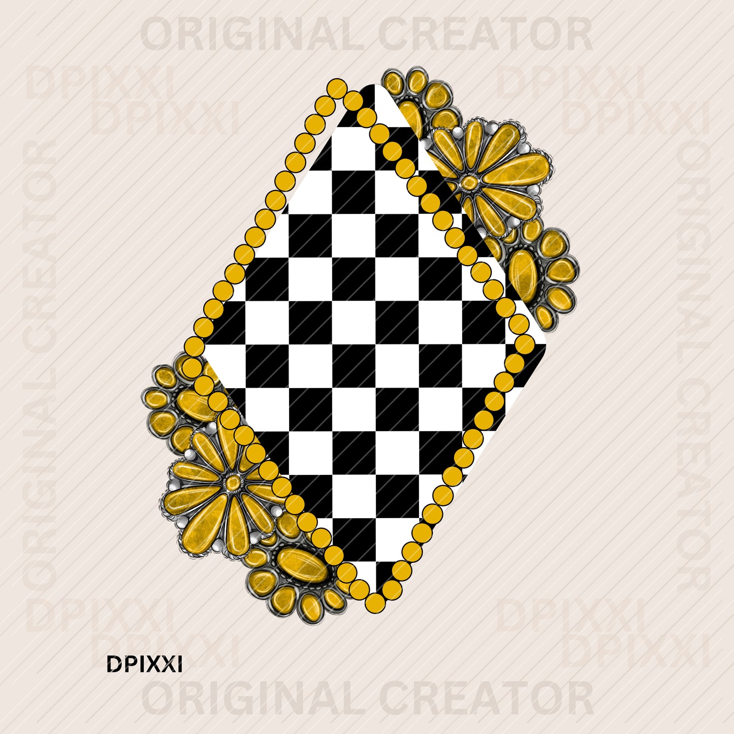 Checker Pattern DIY Printable Frame #99