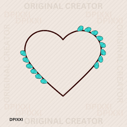 Turquoise Frame Digital Art Download #396
