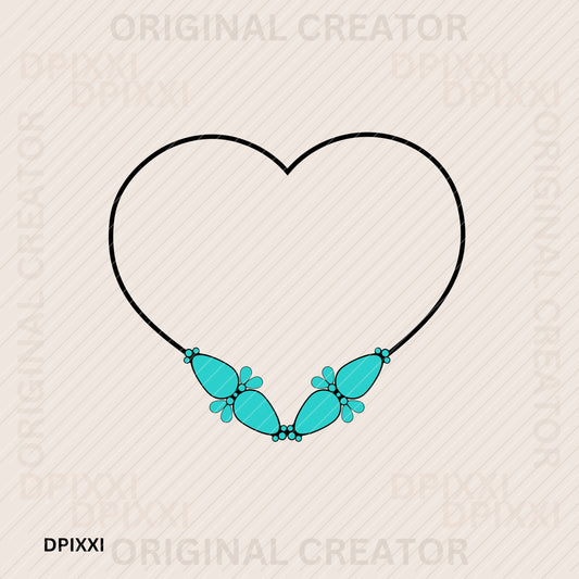 Turquoise Frame Digital Art Download #394