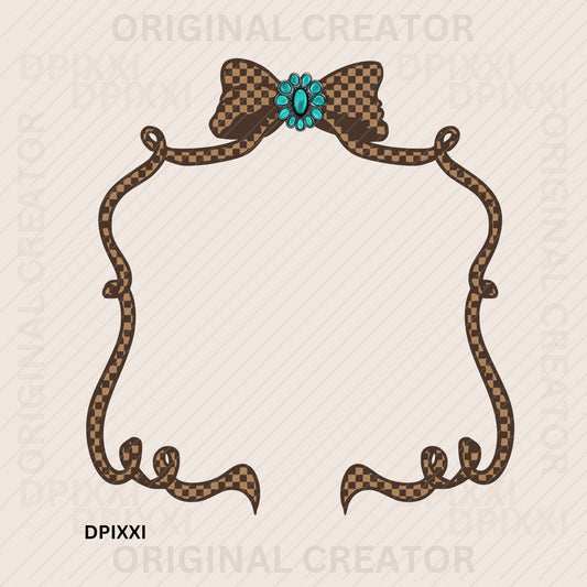 Bow Frame Digital Downloa #357