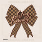 Stay Rowdy Checker Bow