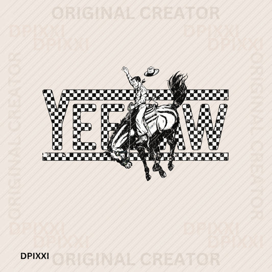 Yeehaw Western Cowboy Digital Art #88